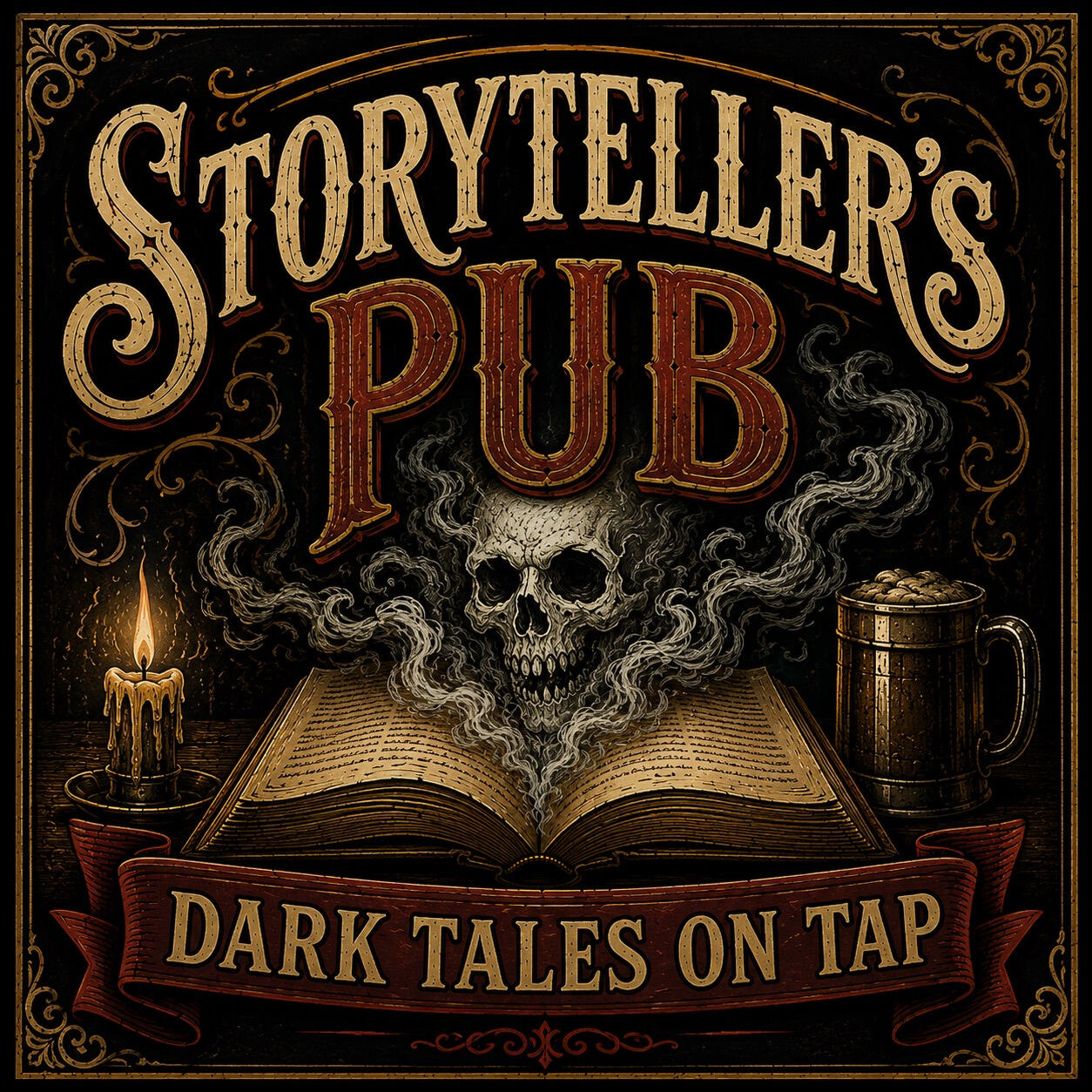 Storyteller's Pub Logo Horror-fiction by D.L. Strand